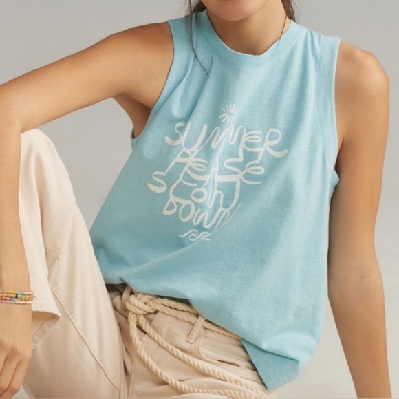 Anthropologie Tops - Anthropologie x Ty Willams boxy summer graphic tank
